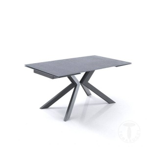 MASA EXTENSIBILA 160/240CM, EVOLUTION, COD 3237, STIL MODERN, REALIZATA METAL SI STICLA - Img 2