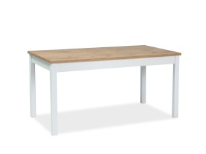 MASA EXTENSIBILA DINING WIKTOR 140(190)x75 ALB/STEJAR LANCELOT STIL SCANDINAV SIGNAL - Img 2