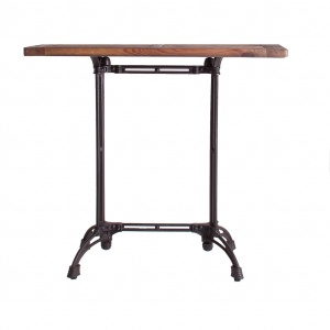 MASUTA DE BAR BUCKIE REF. 25328, DIN LEMN MASIV DE ULM SI METAL, STIL VINTAGE, VIC