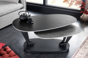 MASUTA DE CAFEA 160CM COD 44235, MOVEMENT, CERAMICA SI METAL, DESIGN INDUSTRIAL - Img 2