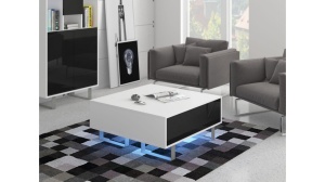 MASUTA DE CAFEA ALB/NEGRU KING - DESIGN MODERN