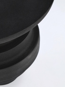 MASUTA DE CAFEA AMBA 40 NEAGRA, CONFECTIONATA DIN OTEL, STIL MODERN - Img 3
