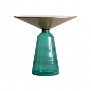 MASUTA DE CAFEA AUXILIAR REF. 29828, DIN METAL SI STICLA, STIL MODERN, VIC