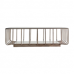 MASUTA DE CAFEA LINTHAL REF. 29574, DIN METAL SI STICLA, STIL VINTAGE, VIC