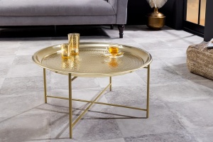 MASUTA DE CAFEA, ORIENT 65CM, TAVA DETASABILA, DIN METAL, AURIU/NEGRU, ARTIM GROUP SELECTION - Img 7