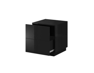 NOPTIERA, CAMA-REJA-NIGHT CABINET-BI/BI, DIN PLACI LAMINATE SI MDF DIVERSE NUANTE, DESIGN MODERN - Img 2