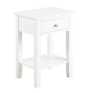 NOPTIERA LINNEA, ALBA, CONFECTIONATA DIN MDF, STIL CLASIC