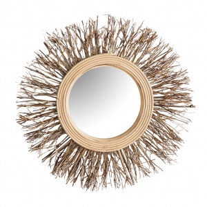 OGLINDA DECORATIVA REF. 27293, DIN LEMN DE BAMBUS SI STICLA, STIL CLASIC, VIC