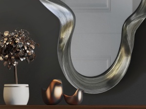 OGLINDA DECORATIVA SOMNIA 236843, DIN STICLA SI POLYURETANE, STIL MODERN, SCHULLER - Img 3