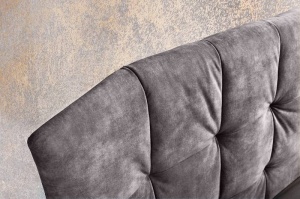 PAT BOUTIQUE 180X200CM, CATIFEA FINA, MICROFIBRA GRI, MODEL DEOSEBIT - Img 4