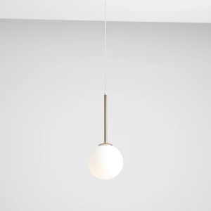PENDUL BOSSO MINI 14, 200 CM, AURIU, DIN STICLA SI METAL, STIL MODERN