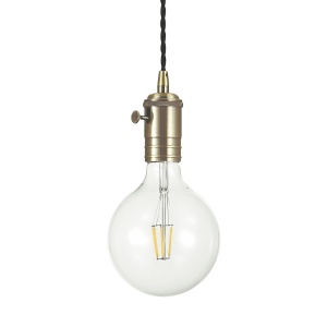 PENDUL DOC SP1, PIOMBO, DESIGN VINTAGE, IDEAL LUX