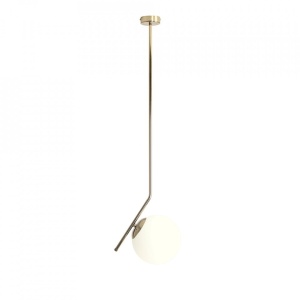 PENDUL LUNA 1011PL_G30_L, DIN METAL SI STICLA, ALB/AURIU, STIL CLASIC, ALDEX