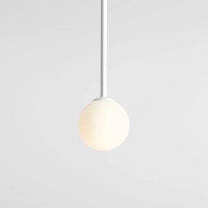 PENDUL PINNE LONG, 92 CM, ALB, DIN STICLA SI METAL, STIL MODERN