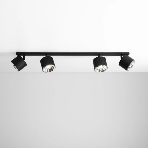 PLAFONIERA BOT, 4 BRATE, 15,5 CM, NEAGRA, DIN METAL, STIL MODERN