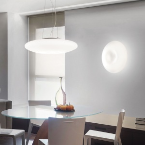 PLAFONIERA GLORY PL5 D60, ALB, DIN METAL, STIL MODERN - Img 2