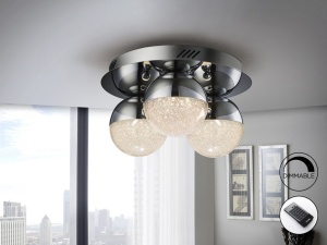 PLAFONIERA LED CU TELECOMANDA SPHERE 794017D - DESIGN MODERN - SCHULLER