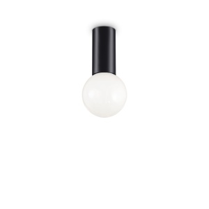 PLAFONIERA PETIT PL1, NEGRU, DIN METAL, STIL MODERN