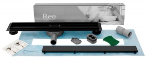 RIGOLA DUS, REA NEO PRO 2IN1, 50 CM, NEGRU, DESIGN MODERN, CALITATE SUPERIOARA, REA - Img 2