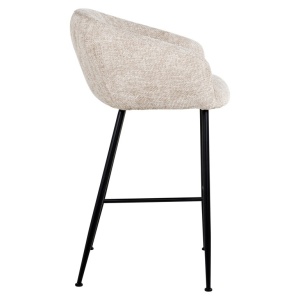 SCAUN DE BAR AVANTI NATURAL RENGADE, S4734, CONFECTIONAT DIN 100% POLIESTER, SPUMA SI METAL, RICHMOND INTERIORS - Img 2