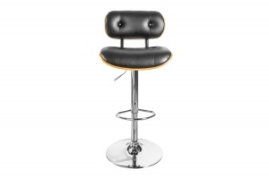 SCAUN DE BAR, CLASSICO NEGRU/NUC 115CM, STIL RETRO VINTAGE
