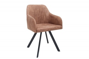 SCAUN DESIGN VINTAGE/INDUSTRIAL LUCCA NEGRU/MARO VINTAGE 38308 - Img 2
