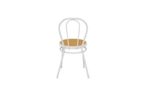 SCAUN DINING, ALB/NATURAL, DIN METAL, ARTIM GROUP SELECTION - Img 2