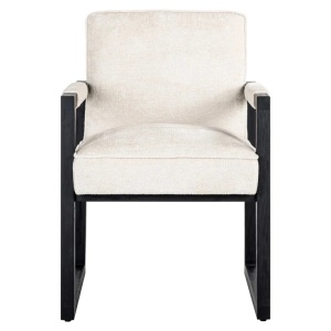 SCAUN DINING BECK WHITE CHENILE 900, S4707, CONFECTIONAT DIN 100% POLIESTER SPUMA SI METAL, RICHMOND INTERIORS - Img 3