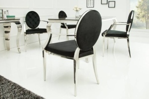 SCAUN DINING ELEGANT CU BRATE, BAROC, DIN METAL SI CATIFEA, ARTIM GROUP SELECTION - Img 8