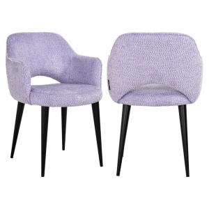 SCAUN DINING GIOVANNA LOVELY LAVENDER 95, S4483, CONFECTIONAT DIN 100% POLIESTER, SPUMA SI PLACAJ, RICHMOND INTERIORS