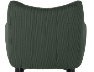 SCAUN DINING MONTE, VERDE 79/NEGRU MAT, TAPITERIE DIN CATIFEA FJORD SI PICIOARE DIN METAL, STIL MODERN - Img 3