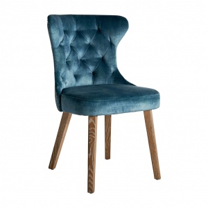 SCAUN ERSA REF. 29776, TURCOAZ, STIL CLASIC, DIN TESATURA, LEMN MASIV DE MESTEACAN, SPUMA , VIC