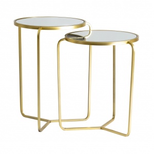 SET 2 MASUTE DE CAFEA MKIAR REF. 26134, DIN METAL SI STICLA, STIL MODERN, VIC