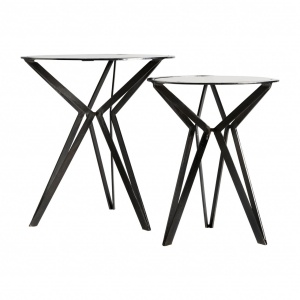 SET 2 MASUTE DE CAFEA ROTHAU REF. 29886, DIN METAL SI STICLA, STIL MODERN, VIC - Img 2