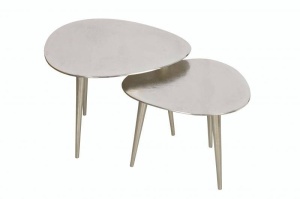 SET 2 MASUTE, ELEMENTS, DIN METAL, ARGINTII, COD 42718, DESIGN INDUSTRIAL