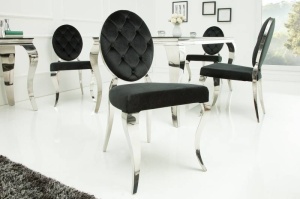 SET 2 SCAUNE DINING ,ELEGANTE, BAROC, DIN METAL SI CATIFEA, DESIGN EXCLUSIV, ARTIM GROUP SELECTION