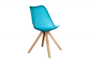 SET 4 SCAUNE ALBASTRE SCANDINAVIA 36206 - DESIGN SCANDINAV - Img 4