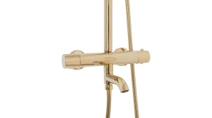 SET DE DUS REA LUNGO CU TERMOSTAT, AURIU, DIN ALAMA, CALITATE SUPERIOARA - Img 2