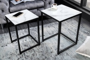 SET MASUTE DE CAFEA, ELEGANCE 40/35CM, DIN STICLA CU EFECT DE MARMURA, COD 42176 - Img 3