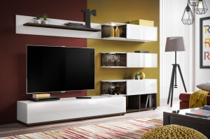 SET MODULAR LIVING SILK, CU ILUMINARE LED, PEW SK, STIL MODERN, ASM
