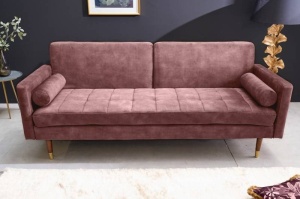 SOFA EXTENSIBILA, 195CM, MICROFIBRA ROZ, MODEL DEOSEBIT, ARTIM GROUP SELECTION
