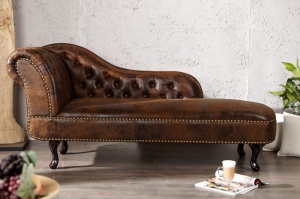 SOFA MARO ANTICHIZAT STIL ENGLEZESC CHESTERFIELD 21628 - DESIGN VINTAGE - Img 2