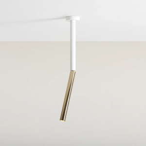 SPOT STICK S, 42 CM, ALB/AURIU, DIN METAL, STIL MODERN