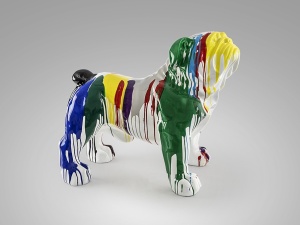 STATUETA DECORATIVA HUGO, 110x94 CM, DIN RASINA POLIESTERICA SI FIBRE DE STICLA, STIL MODERN - Img 6