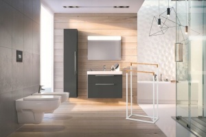SUPORT TOALETA METAL SI BAMBUS 390709 DESIGN MODERN CALITATE SUPERIOARA
