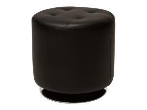TABURET C-901 NEGRU/CROM STIL MODERN