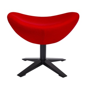 TABURET-SUPORT PENTRU PICIOARE ROSU EGG SZEROKI STIL MODERN B2 - Img 2