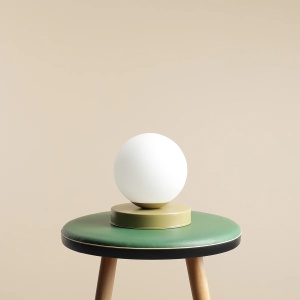 VEIOZA BALL S, 17 CM, FISTIC, DIN STICLA SI METAL, STIL MODERN - Img 2