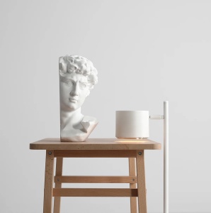 VEIOZA BOT, 47 CM, ALBA, DIN METAL, STIL MODERN - Img 2