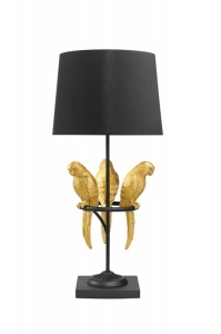 VEIOZA WILDLIFE 75CM, DIN METAL SI ABAJUR, COD 44355, AURIU/NEGRU, DESIGN MODERN - Img 6